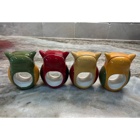 Owl Napkin Ring & Place Card Holder by Boston Warehouse (set of 4) - Picture 4 of 6